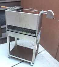 Load image into Gallery viewer, BBQ Charcoal Grill Aisi 304 Stainless Steel, Handmade in Portugal
