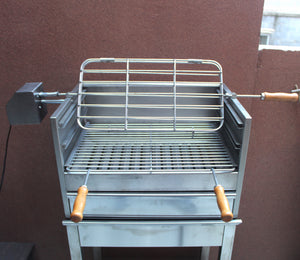 BBQ Charcoal Grill Aisi 304 Stainless Steel, Handmade in Portugal