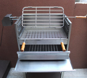 BBQ Charcoal Grill Aisi 304 Stainless Steel, Handmade in Portugal