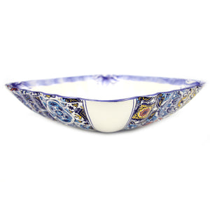 Hand-painted Traditional Portuguese Ceramic Large Salad Bowl