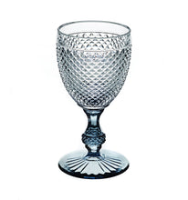 Load image into Gallery viewer, Vista Alegre Bicos Goblet with Grey Stem, Set of 4
