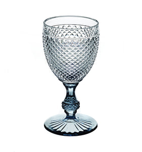 Vista Alegre Bicos Goblet with Grey Stem, Set of 4