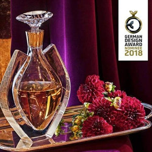 Vista Alegre Crystal Fenix Whisky Decanter With Gold