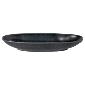 Costa Nova Livia 16" Matte Black Oval Platter