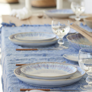 Costa Nova Brisa 9" Ria Blue Salad/Dessert Plate Set