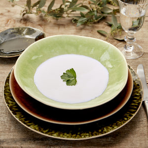 Costa Nova Riviera 10" Vert Frais Soup/Pasta Plate Set