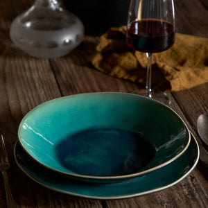 Costa Nova Riviera 10" Azur Soup/Pasta Plate Set