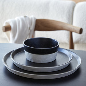 Costa Nova Nótos 7" Latitude Black Round Plate Set