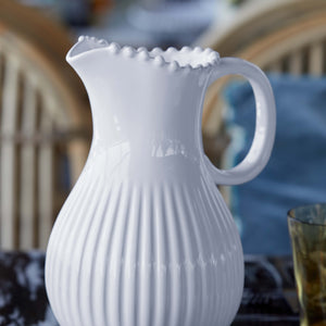 Costa Nova Pearl 87 oz. White Pitcher