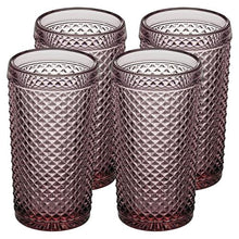 Load image into Gallery viewer, Vista Alegre Bicos Pink Highballs, Set of 4
