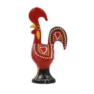 3.25" Traditional Portuguese Aluminum Decorative Figurine Good Luck Rooster Galo de Barcelos - Set of 3