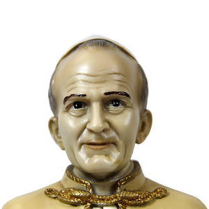 Hand Painted Pope Saint John Paul II Bust Statue Religious Figurine #600