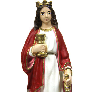 Saint Barbara Religious Statue Figurine #1102 Made in Portugal