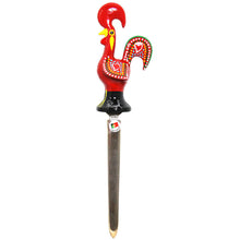 Load image into Gallery viewer, Traditional Portuguese Aluminum Rooster Figurine Letter Envelope Mail Opener
