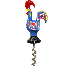 Load image into Gallery viewer, Traditional Portuguese Aluminum Rooster Figurine Corkscrew Wine Bottle Opener
