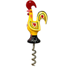 Load image into Gallery viewer, Traditional Portuguese Aluminum Rooster Figurine Corkscrew Wine Bottle Opener
