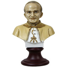 Load image into Gallery viewer, Hand Painted Pope Saint John Paul II Bust Statue Religious Figurine #600
