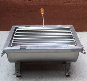 Handmade in Portugal BBQ Charcoal Grill Aisi 304 Stainless Steel