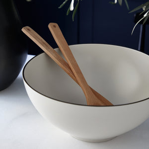 Costa Nova Augusta 11" Natural-Black Serving Bowl