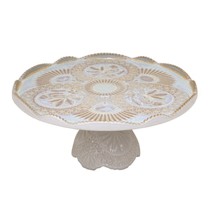 Costa Nova Cristal 12" Nacar Footed Plate