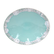 Load image into Gallery viewer, Casafina Taormina 16&quot; Aqua Oval Platter
