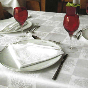 100% Cotton White Made in Portugal Tablecloth