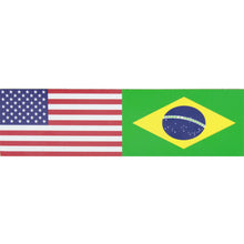 Load image into Gallery viewer, USA And Brazil Flag Flexible Refrigerator Magnet, Set of 3
