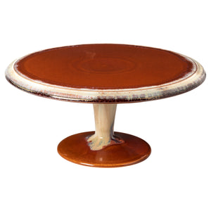 Casafina Poterie 13" Caramel Latte Footed Plate